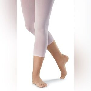 NEW in Package Capezio Ballet Pink Capri Crop Footless Tights Adult S/M